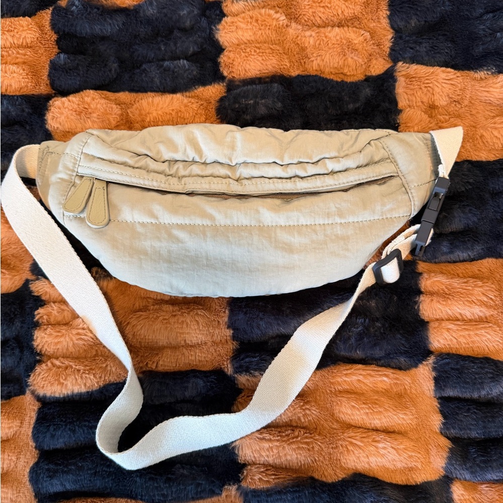 Anthropologie Cream Crossbody Bag